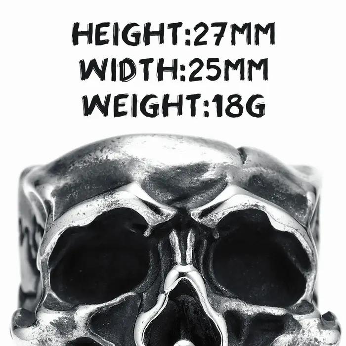 Bague en acier inoxydable 316l pour hommes