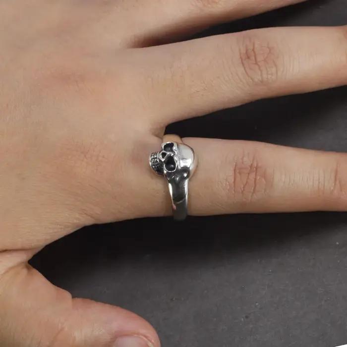 S925 Sterling Silver Vintage Modules Seton Ring for Men