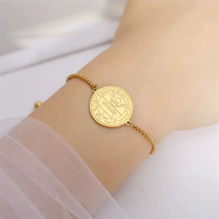 EUEAVAN Bracelet porte-bonheur vintage de protection contre la misère