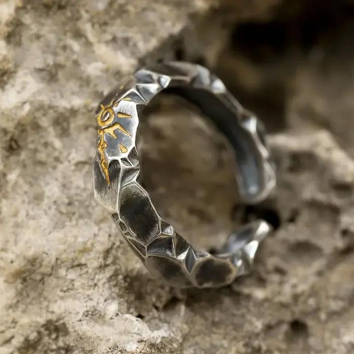 Nouveau Bague d'auto-discipline marque à la mode homme souhait pierre Unique hommes et femmes anneau