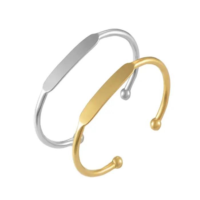 Bracelet Simple en forme de C pour femmes et hommes