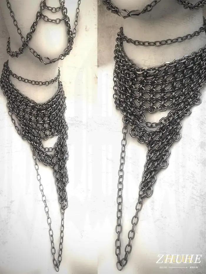 ZHUHE – collier à pièces irrégulières dans le Style Cyberpunk