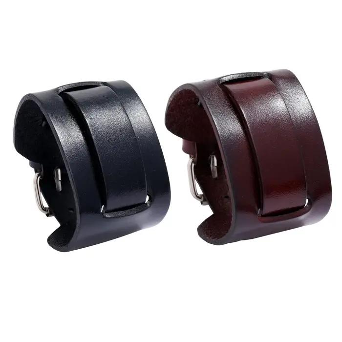 Bracelet Punk en cuir PU réglable vintage pour hommes et femmes style punk pour occasions spéciales et quotidien