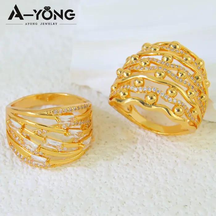 Bague de cocktail léopard en plaqué or 24 carats style punk italien pour femmes occasions spéciales et parties