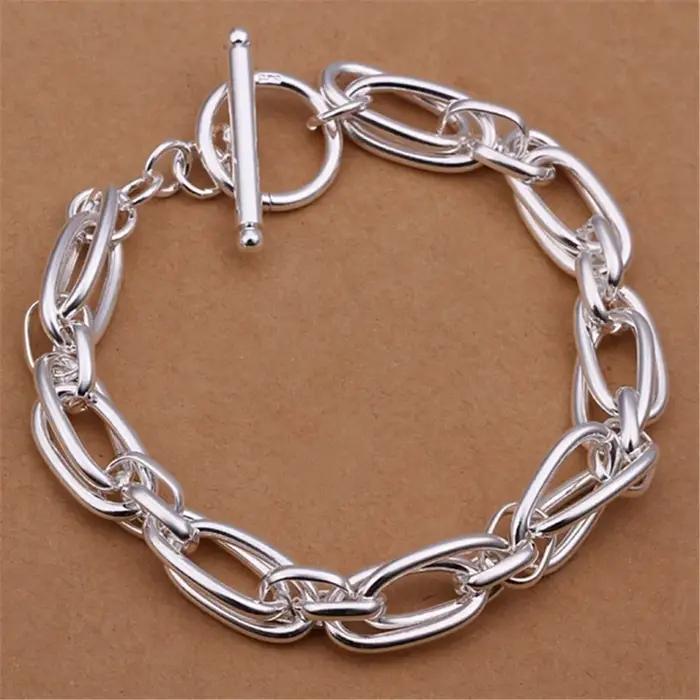 Noble nice for Men Women Chain 925 Sterling Silver Bracelets Noble Wedding Gift Party Fashion Jewelr