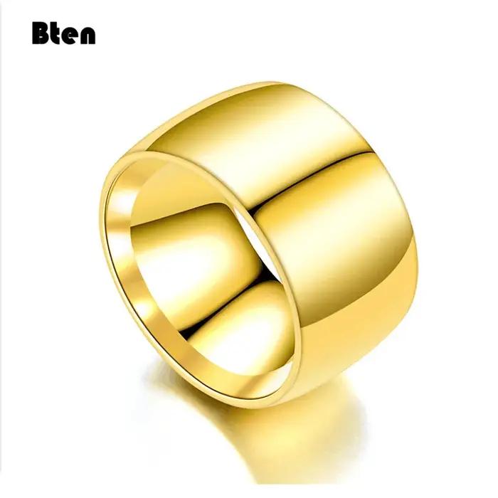 Bten mode charme bijoux bague hommes en acier inoxydable noir anneaux pour femmes
