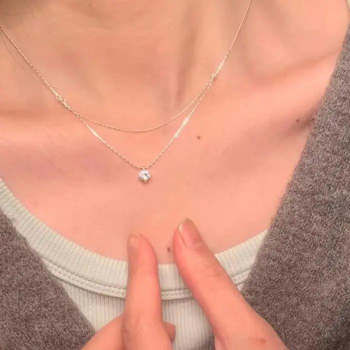 Collier Double en argent Sterling 925