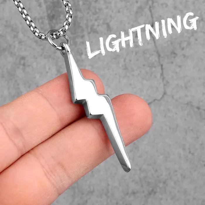 Lightning Thunder – collier Long pour hommes