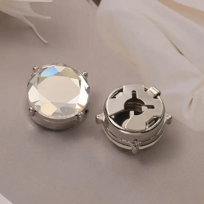 Lèvent de manchette ronds en cristal pour hommes