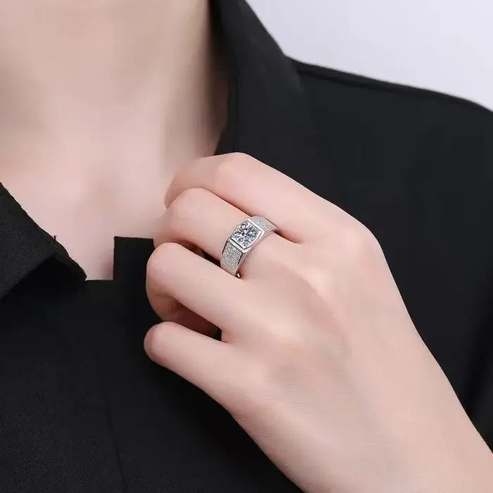 Bague en argent Sterling 925 véritable pour hommes