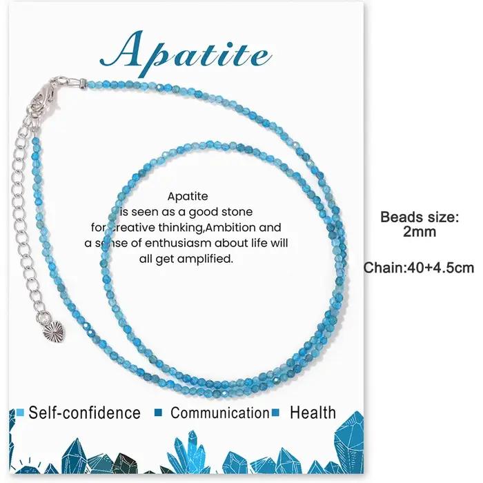Bracelets de perles ATen bleues pour femmes et hommes