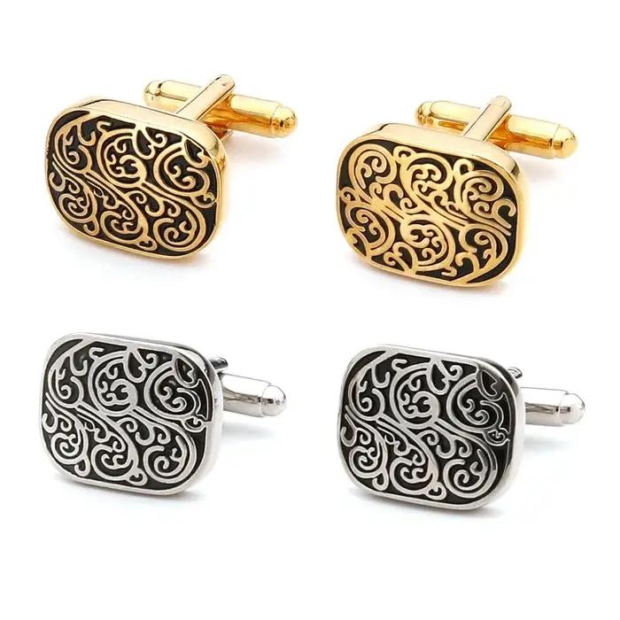 Boutons de Manchette en Or Haute Qualité Motifs Vintage Poker Nœud Oiseau Poisson Ballons Accessoires de Costume Bijoux de Mariage Occasions Spéciales