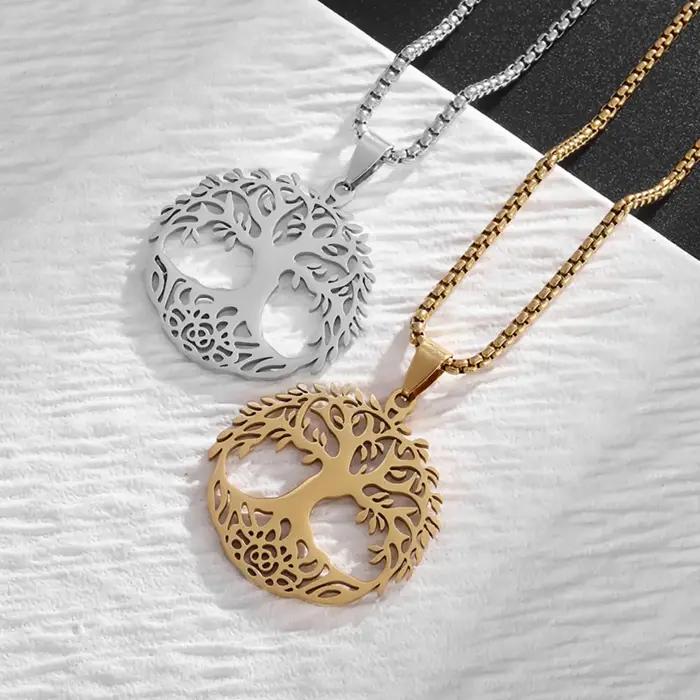 Collier pendentif arbre de vie pour femmes et hommes