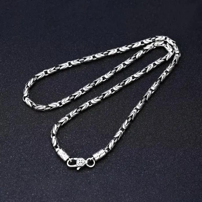 Nouvelle mode 2025, collier 100% argent sterling S925 6MM