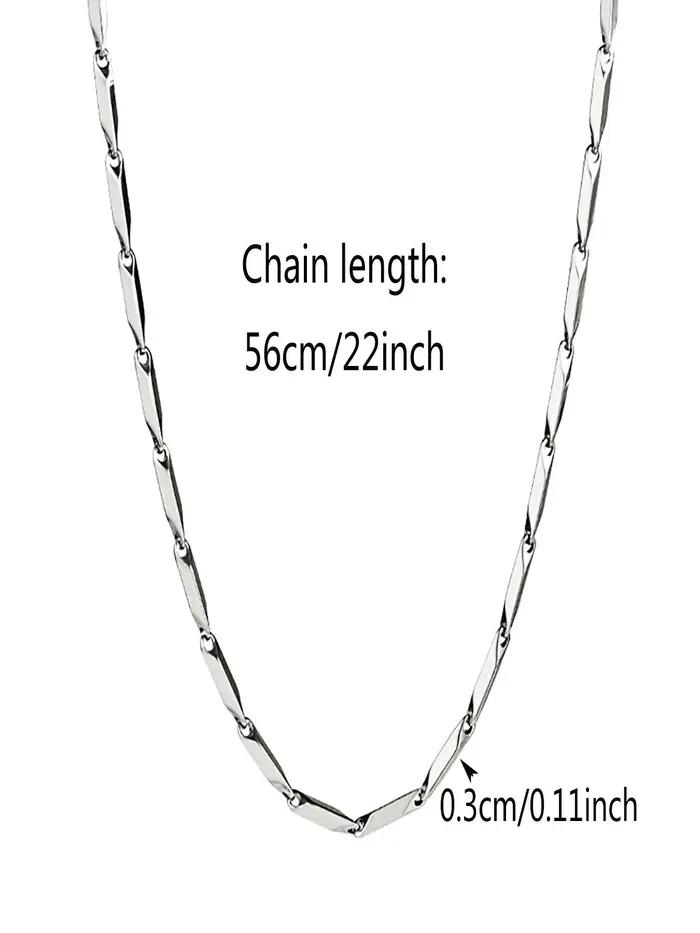 Collier rhombique en bambou pour hommes