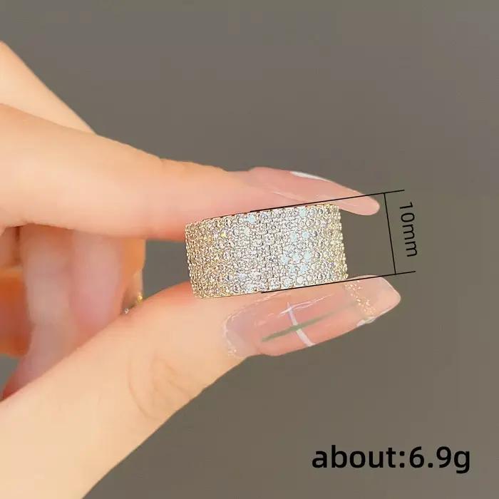 Bague en argent sterling 925 sertie de moissanite et zirconium pour femmes occasions spéciales anniversaires fiançailles mariages cadeaux de Saint-Valentin Fête des Mères