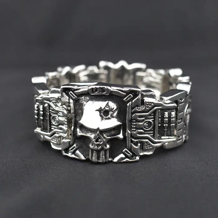 Bracelet crâne dominateur rétro pour homme