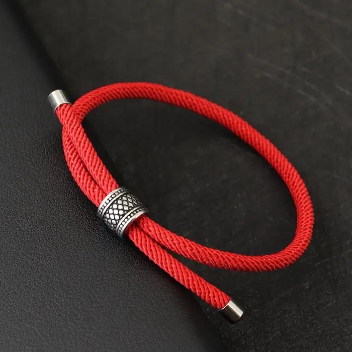 Noter nouveau dans hommes Bracelet Vintage Viking Braclet Homme 4mm Nylon cordon chaîne Braslet réglable loisirs accessoires Pulseira