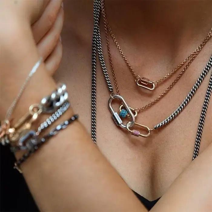 Fermoirs luxueux en zircone cubique AAA et cuivre de haute qualité pour la création de bijoux personnalisés occasions spéciales