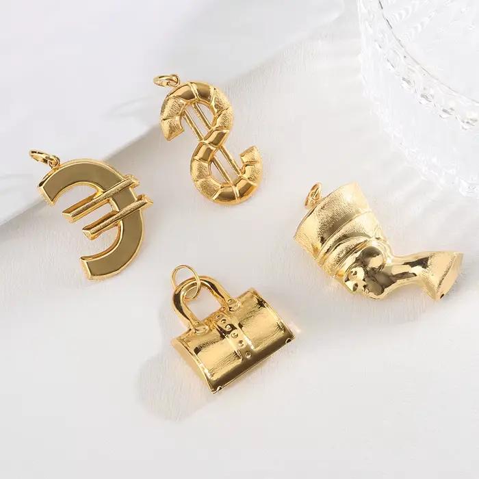 Collier couleur or YM serti de métal plaqué pour hommes et femmes occasions spéciales mariage et cérémonies élégantes