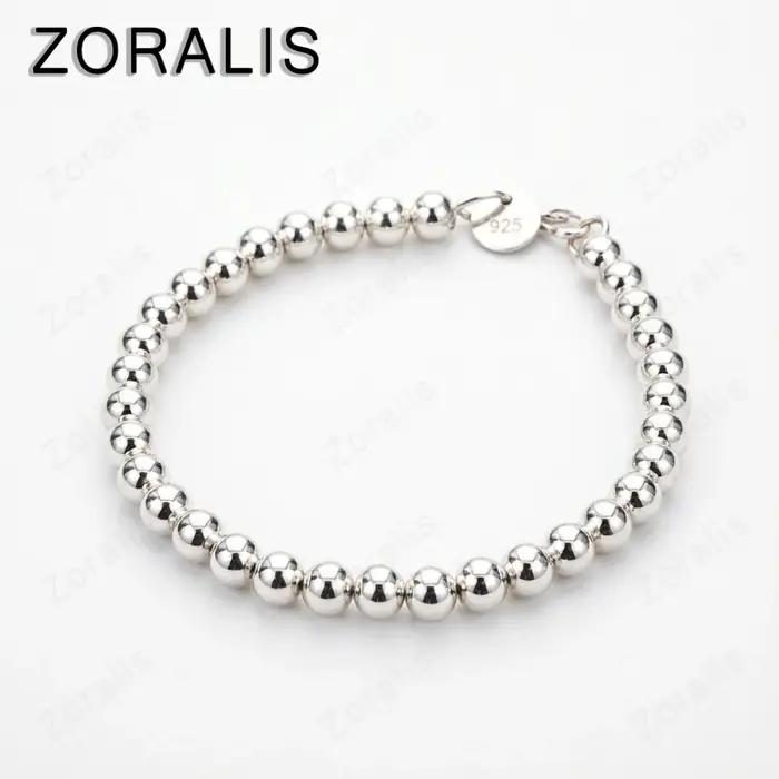 Bracelet en or 18 carats avec perles de 6mm chaîne de main pour femmes occasions spéciales cadeaux anniversaires mariage