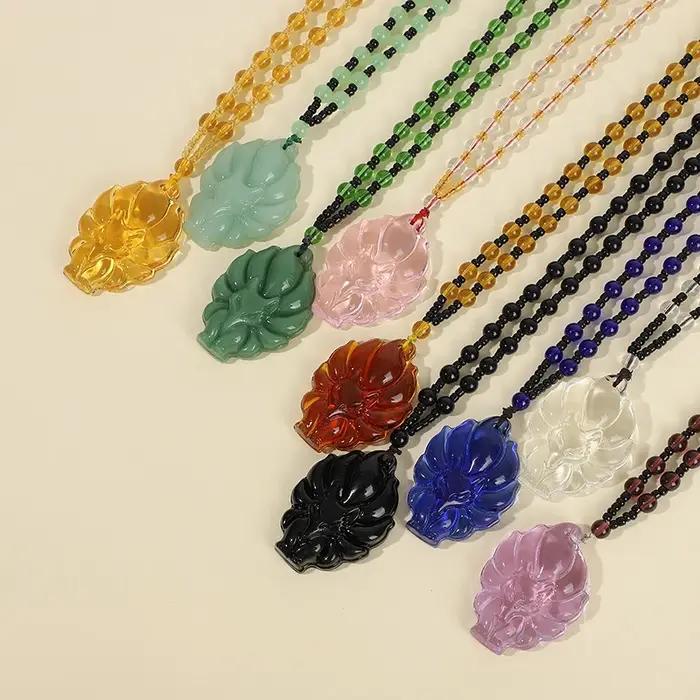 Collier pendentif renard pour homme et femme