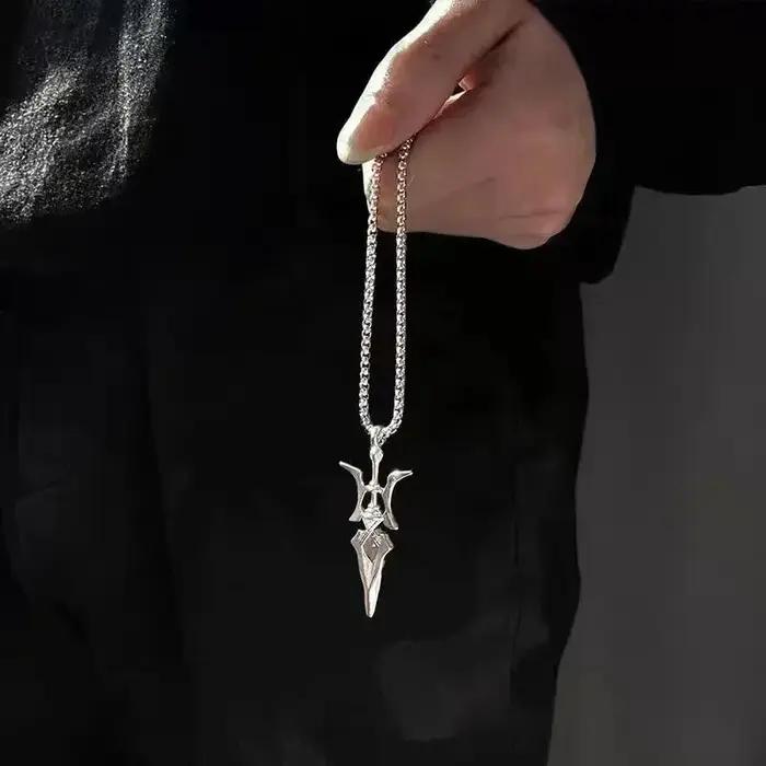 Collier pendentif arme épée gothique pour hommes et femmes