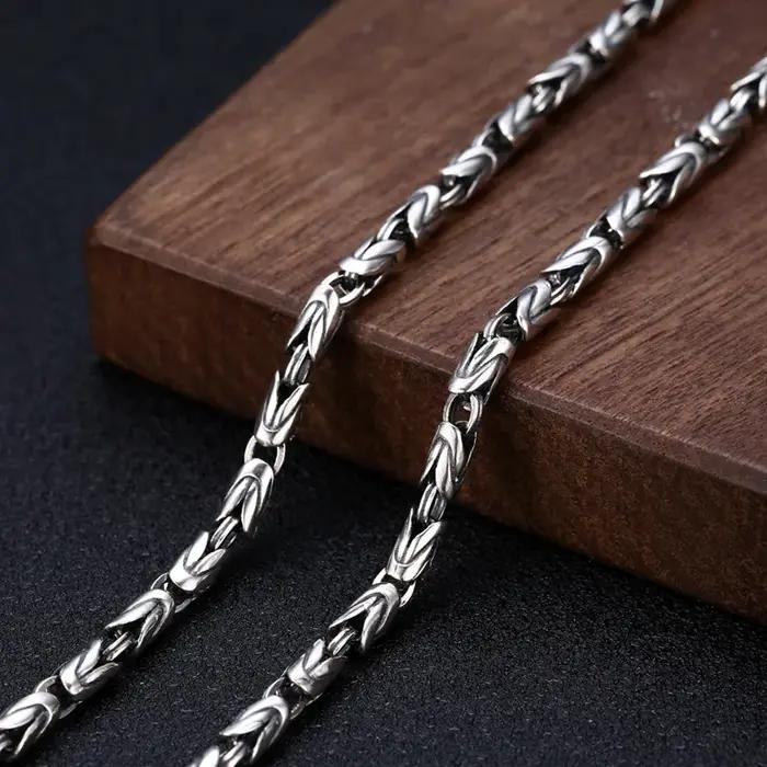 Nouvelle mode 2025, collier 100% argent sterling S925 6MM