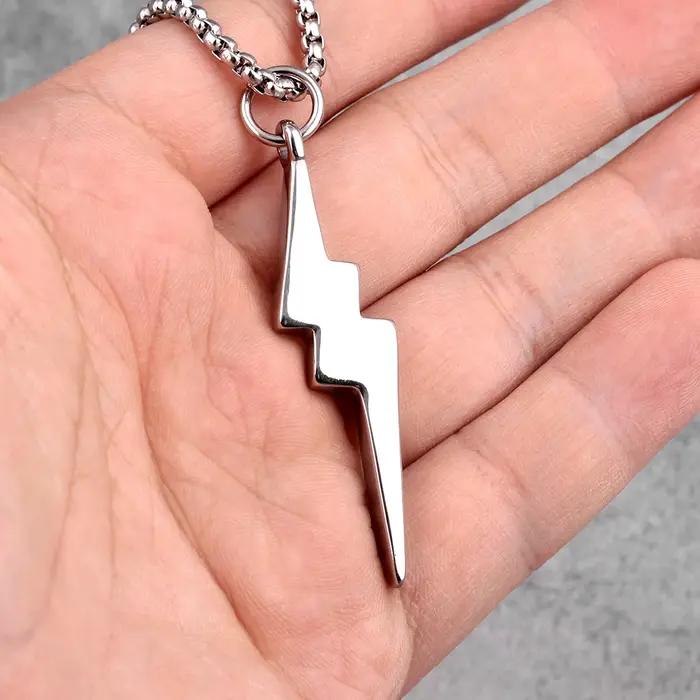 Lightning Thunder – collier Long pour hommes