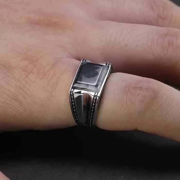 Bague en argent massif 925 pour homme