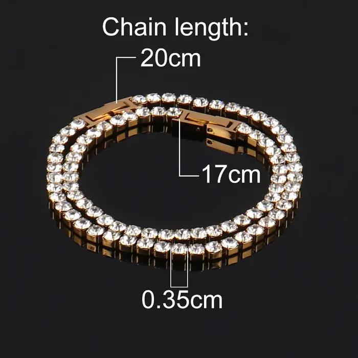 Collier chaîne de Tennis en acier inoxydable 316L
