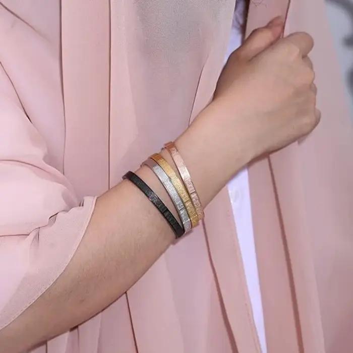 Bracelet manchette islamique Ayatul Kursi