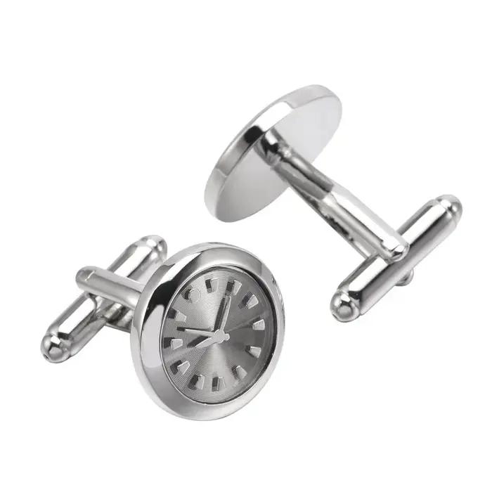 Boutons de manchette de montre de luxe pour hommes horloges françaises accessoires de chemise daffaires bijoux cadeaux de fête de mariage occasions spéciales