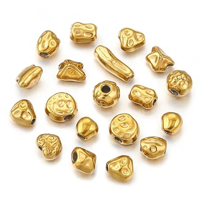 Perles d'espacement en acier inoxydable