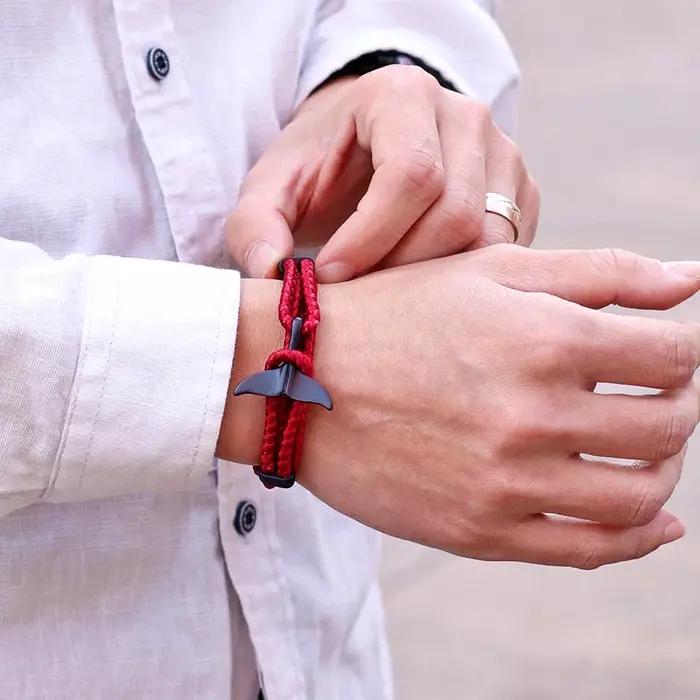 Nouveau Bracelet en queue de baleine pour hommes