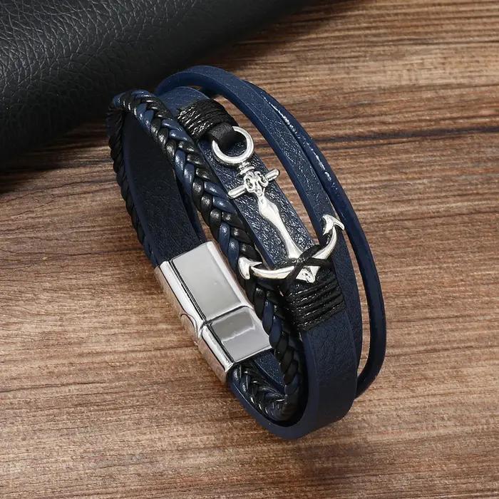 Bracelet en cuir pour hommes