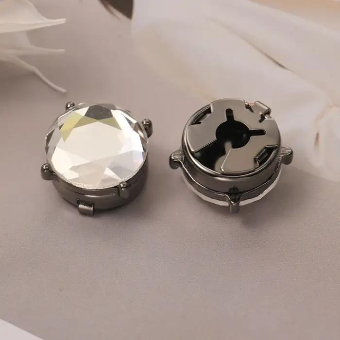 Lèvent de manchette ronds en cristal pour hommes