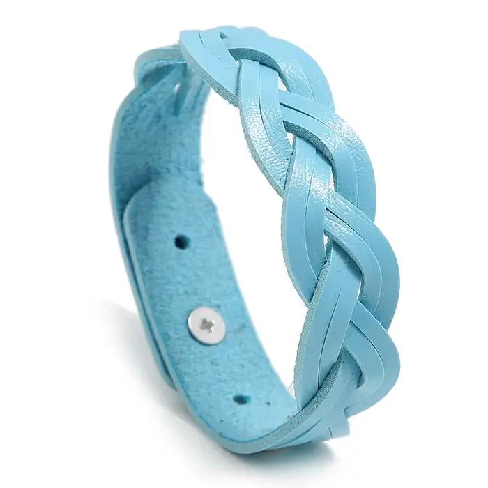 Bracelet en cuir réglable pour hommes et femmes