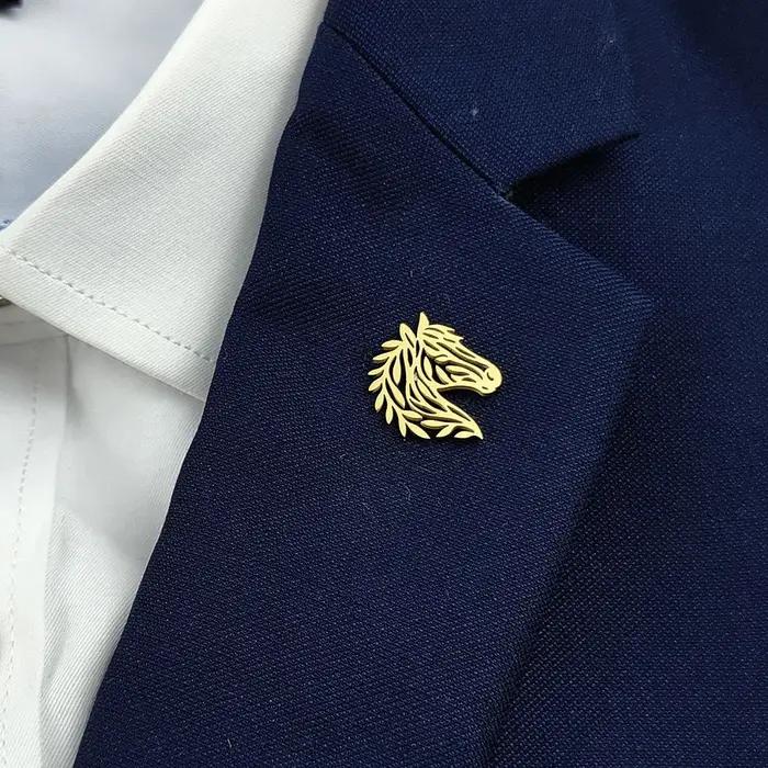 Broche cheval personnalisée de Style minimaliste européen et américain