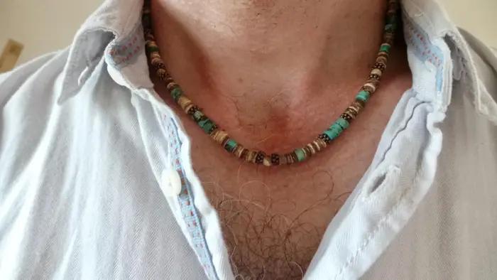 Collier africain pour homme
