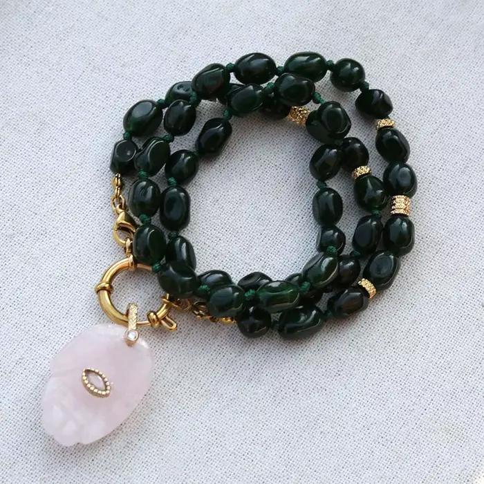 Colliers faits main 2026 avec pendentif main de Bouddha, bijoux tendance, rétro, élégants, rétro aut