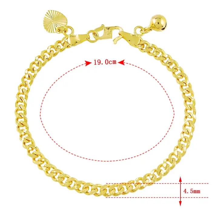 Bracelet plaqué or cubain Andara élégant à la mode pour femmes occasions spéciales cadeau surprise