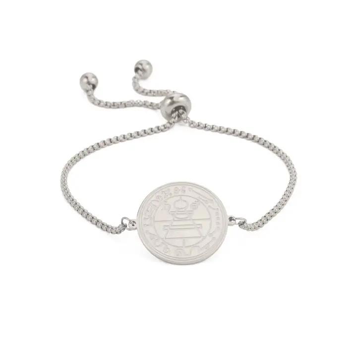EUEAVAN Bracelet porte-bonheur vintage de protection contre la misère, sceau de Salomon, amulette de
