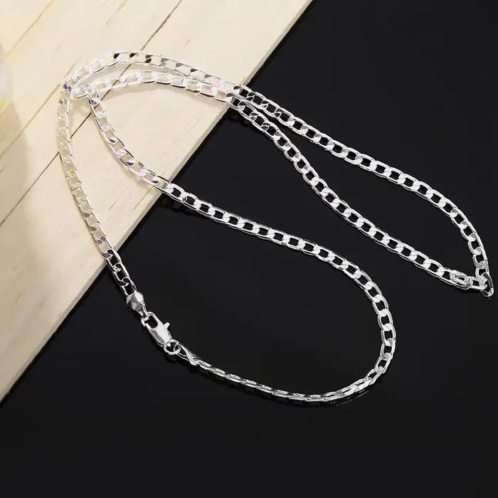 Collier en argent Sterling 925 pour hommes et femmes