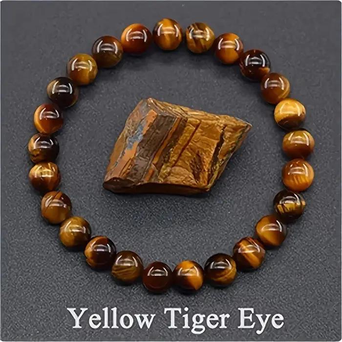 Bracelet Reiki Bleu ATen Perle pour Homme et Femme
