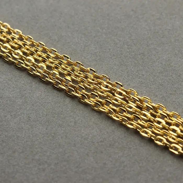 Chaînes de bijoux en métal pour création de colliers et bracelets personnalisés pour femmes, occasions spéciales et quotidienne