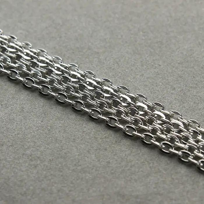 Chaînes de bijoux en métal pour création de colliers et bracelets personnalisés pour femmes, occasions spéciales et quotidienne