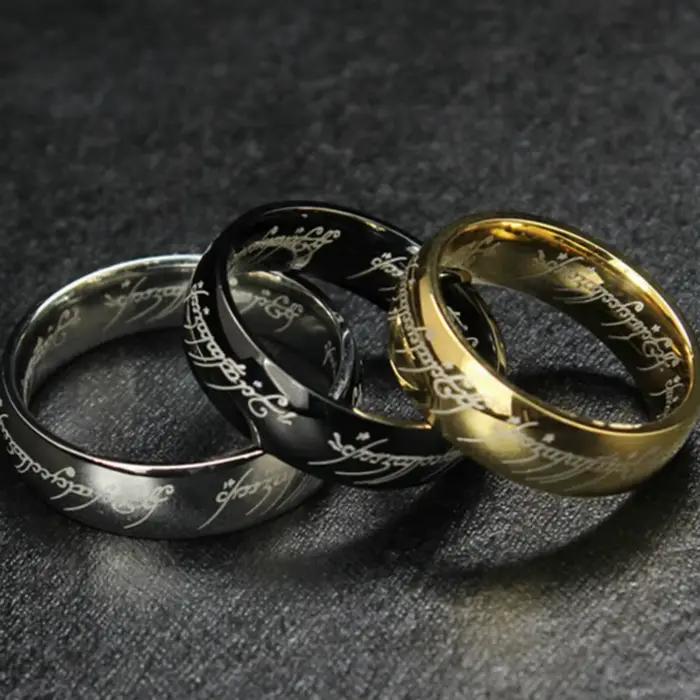 Bagues de mariage en acier inoxydable pour Couples