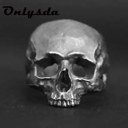 Bague tête de mort au calvarium pour homme