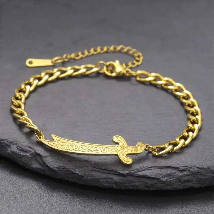 Bracelet Épée Zulfiqar Imam Ali EUEAVAN en Acier Inoxydable